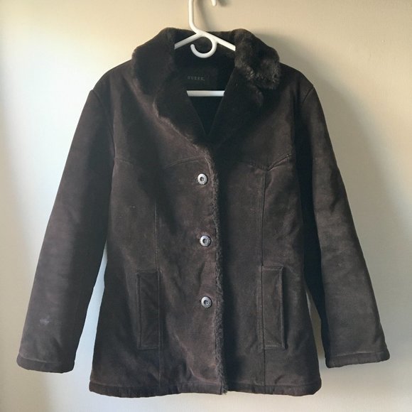 Gorgeous Guess suede winter coat - Picture 1 of 8